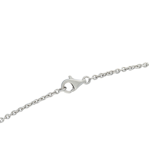 529 - A Van Cleef & Arpels Pure Alhambra 18K White Gold 1-Motif Necklace. Featuring the brand's signature ... 