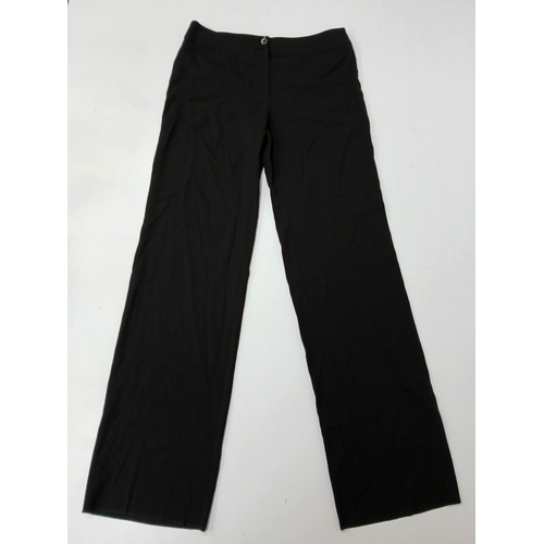 1004 - Two Pairs of Armani Collezioni Wool Trousers. Both European size 46 with double buttons and a zip. A... 