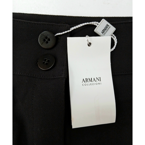 1004 - Two Pairs of Armani Collezioni Wool Trousers. Both European size 46 with double buttons and a zip. A... 