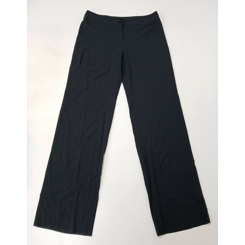 1004 - Two Pairs of Armani Collezioni Wool Trousers. Both European size 46 with double buttons and a zip. A... 