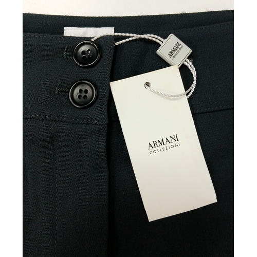 1004 - Two Pairs of Armani Collezioni Wool Trousers. Both European size 46 with double buttons and a zip. A... 