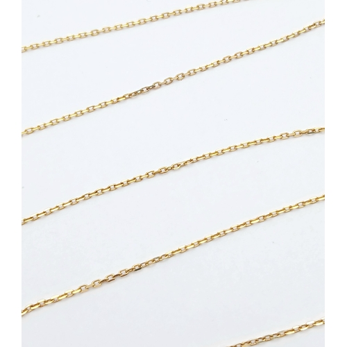550 - An Elegant 9 Carat Gold and Cultured Pearl Necklace-46cm Length. The Pendant measures a 1.5cm Drop f... 