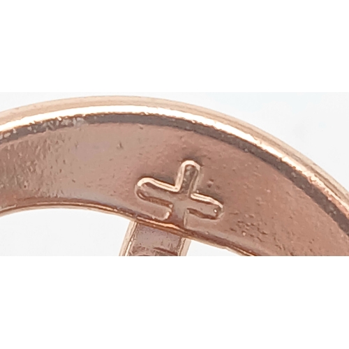 1050 - A PIERRE CARDIN, ROSE GOLD TONE, LEATHER STRAP WATCH. WITH 3 LEATHER STRAP OPTIONS, BROWN, BLACK AND... 
