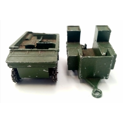 155 - Three Pre war Dinky toys military vehicles. Please see photos.