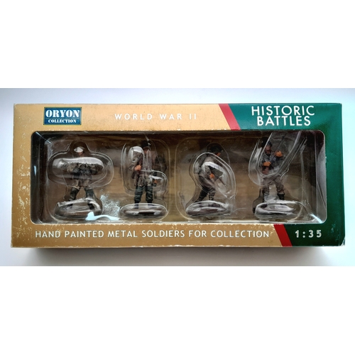 255 - A boxed set 0f Oryon historic battles, metal figures.
