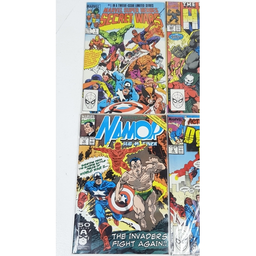 49 - Ten Marvel Mixed Comics - Most Being in Very Fine to Very Fine Plus Grade. All individually wrapped ... 