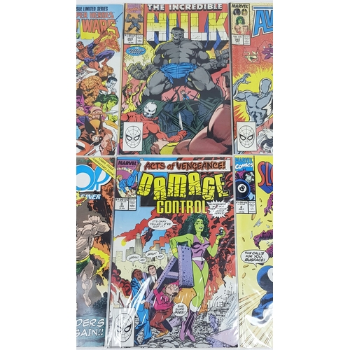 49 - Ten Marvel Mixed Comics - Most Being in Very Fine to Very Fine Plus Grade. All individually wrapped ... 