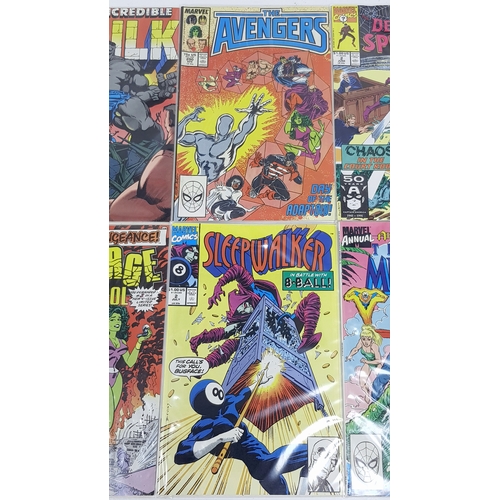 49 - Ten Marvel Mixed Comics - Most Being in Very Fine to Very Fine Plus Grade. All individually wrapped ... 