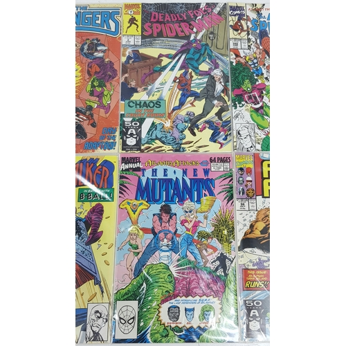 49 - Ten Marvel Mixed Comics - Most Being in Very Fine to Very Fine Plus Grade. All individually wrapped ... 