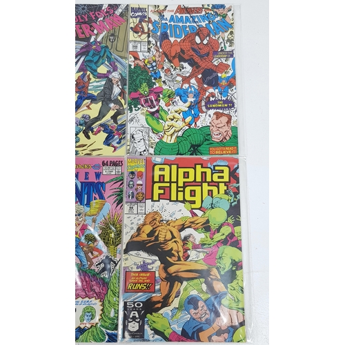 49 - Ten Marvel Mixed Comics - Most Being in Very Fine to Very Fine Plus Grade. All individually wrapped ... 