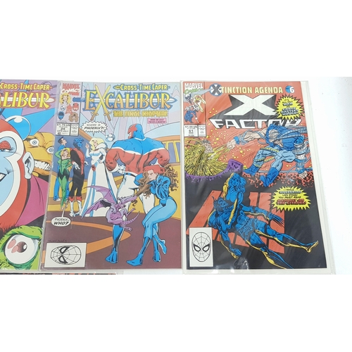 65 - Ten Marvel Mixed Comics - Includes Darkhawk 1st Issue. Most Being in Very Fine to Very Fine Plus Gra... 