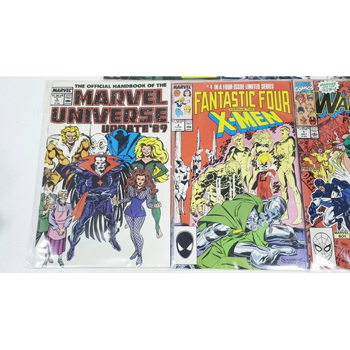 65 - Ten Marvel Mixed Comics - Includes Darkhawk 1st Issue. Most Being in Very Fine to Very Fine Plus Gra... 