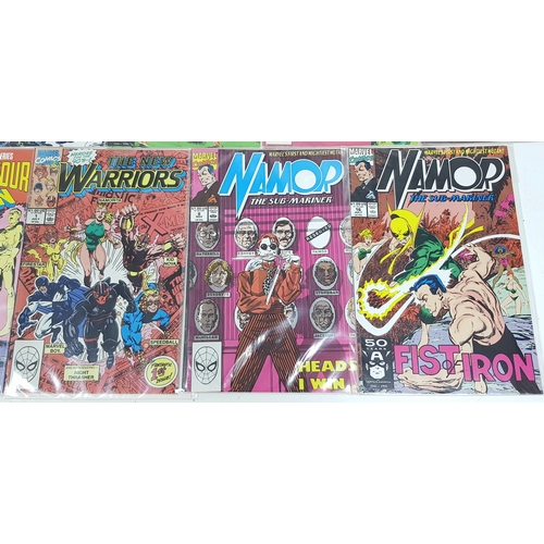 65 - Ten Marvel Mixed Comics - Includes Darkhawk 1st Issue. Most Being in Very Fine to Very Fine Plus Gra... 