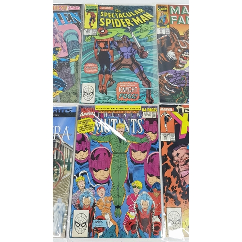 83 - Ten Marvel Mixed Comics - Most Being in Very Fine to Very Fine Plus Grade. All individually wrapped ... 