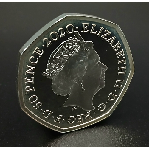 1030 - A Royal Mint Sterling Silver Proof 50p Coin - Withdrawal from the European Union. 8g. Comes with cas... 