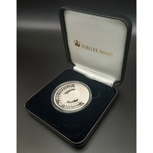 1051 - A Jubilee Mint Prince Philip Sterling Silver Proof Coin. 28.28g. Comes with case and COA. Limited ed... 