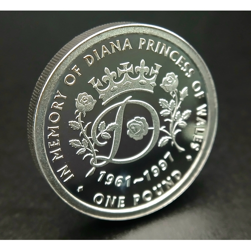 1072 - A Jubilee Mint Sterling Silver Proof £1 Coin. 10g. Comes with wallet and COA.