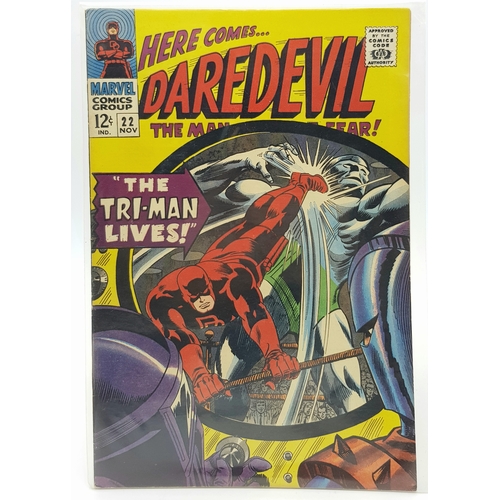 3 - Three Vintage Marvel 1960s Daredevil Comics - Each individually wrapped in plastic. Please refer to ... 