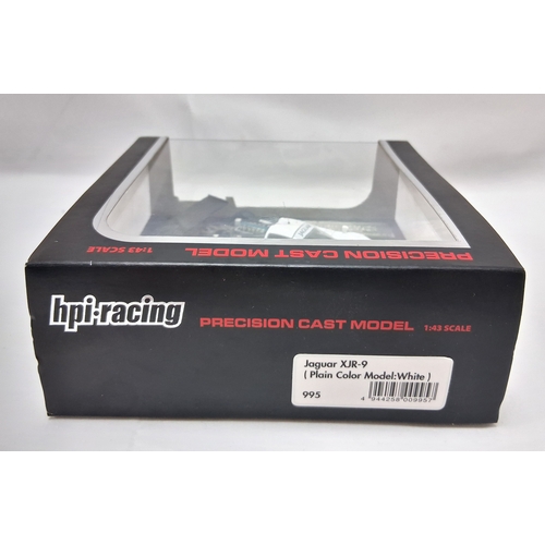 A box of boxed HPI Racing 1/43 die cast models. Good condition