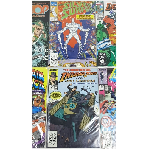 24 - Ten Marvel Mixed Comics - Most Being in Very Fine to Very Fine Plus Grade. All individually wrapped ... 