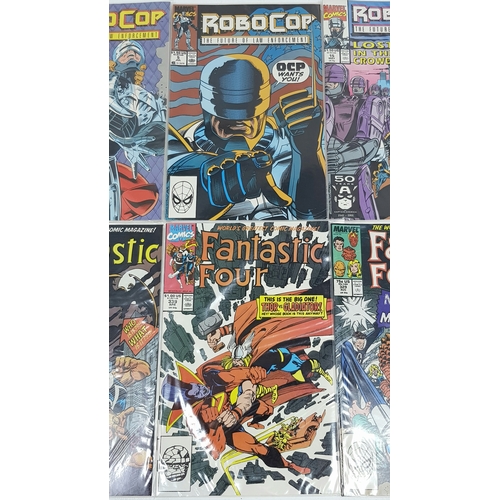 27 - Ten Marvel ( Five Robocop + Five Fantastic Four) Comics - All Being in Very Fine to Very Fine Plus G... 