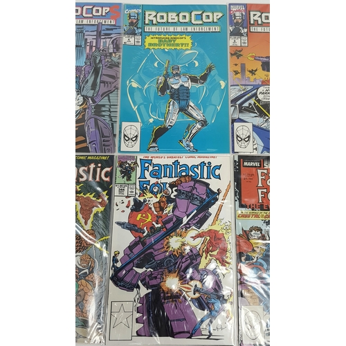 27 - Ten Marvel ( Five Robocop + Five Fantastic Four) Comics - All Being in Very Fine to Very Fine Plus G... 