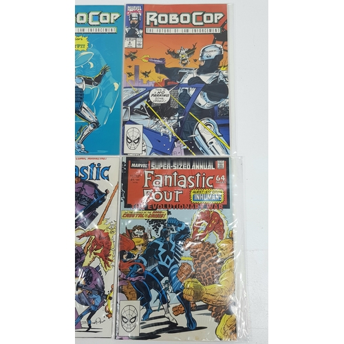 27 - Ten Marvel ( Five Robocop + Five Fantastic Four) Comics - All Being in Very Fine to Very Fine Plus G... 