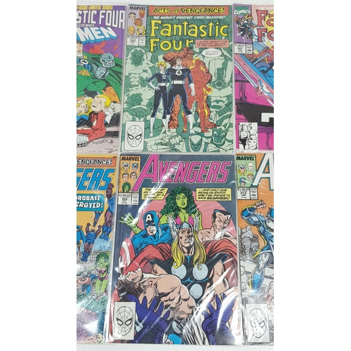 28 - Ten Marvel (Four Fantastic Four + Six Avengers) Comics - Most Being in Very Fine to Very Fine Plus G... 