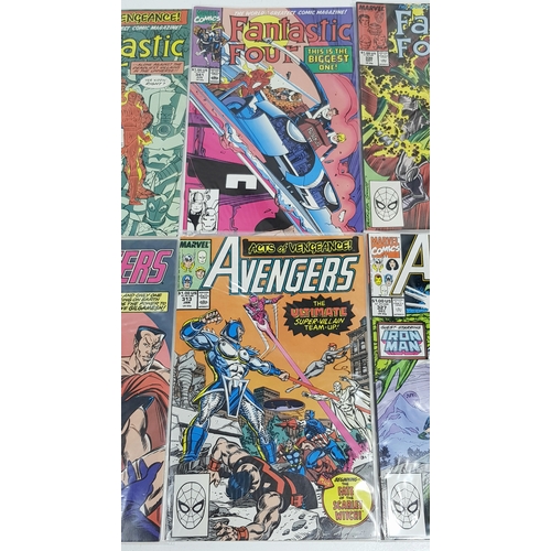 28 - Ten Marvel (Four Fantastic Four + Six Avengers) Comics - Most Being in Very Fine to Very Fine Plus G... 