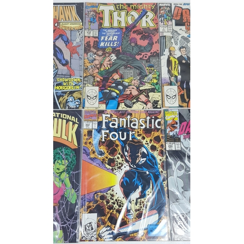 108 - Ten Marvel Mixed Comics - Most Being in Very Fine to Very Fine Plus Grade. All individually wrapped ... 