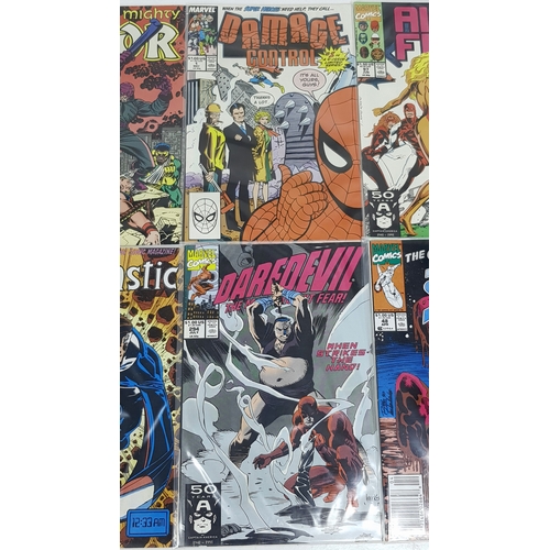 108 - Ten Marvel Mixed Comics - Most Being in Very Fine to Very Fine Plus Grade. All individually wrapped ... 