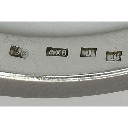 6 - AN 18K WHITE GOLD, DIAMOND SOLITAIRE RING. 0.75CT. 3.9G, SIZE M. P 133/135.