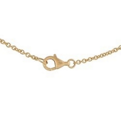 100 - An 18K Yellow Gold 1.05ct Diamond Station Necklace. A series of round-cut Diamonds with a total weig... 