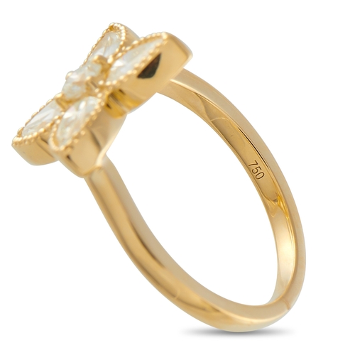 121 - An 18K Yellow Gold 1.40ct Diamond Ring. Diamonds with a total weight of 1.40 carats. Set in 18K Yell... 