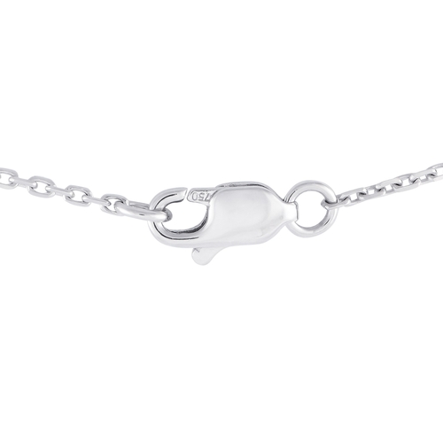 84 - An 18K White Gold 0.65ct Diamond Butterfly Necklace. Crafted entirely from 18K White Gold, it featur... 