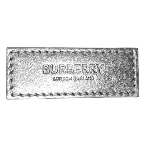96 - A Burberry Black London Check Crossbody Bag. Black coated canvas exterior with silver-toned hardware... 