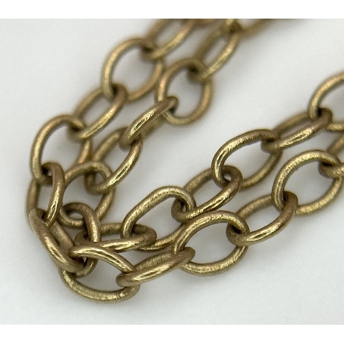 112 - Classic  9 CARAT GOLD NECKLACE with the Name ‘CLAIRE’  to centre. Full UK hallmark. 1.7 Grams. 38 cm... 