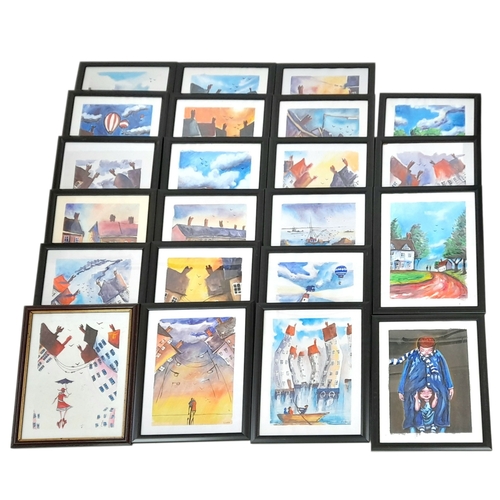 69 - A Large and Vast Collection of Framed James Ndox Paintings.
115 in total. Winning bidder is advised ... 