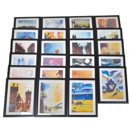 69 - A Large and Vast Collection of Framed James Ndox Paintings.
115 in total. Winning bidder is advised ... 