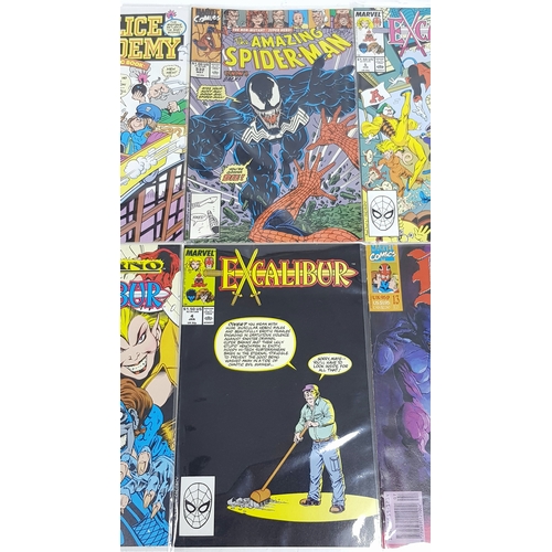 104 - Ten Marvel Mixed Comics - Most Being in Very Fine to Very Fine Plus Grade. All individually wrapped ... 