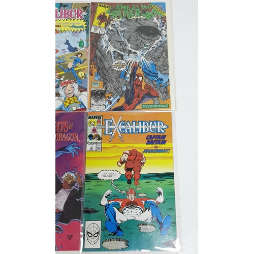 104 - Ten Marvel Mixed Comics - Most Being in Very Fine to Very Fine Plus Grade. All individually wrapped ... 