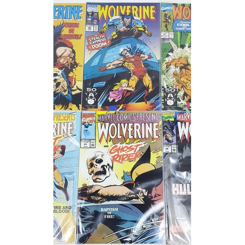 33 - Ten Marvel Wolverine Comics - Most Being in Very Fine to Very Fine Plus Grade. All individually wrap... 