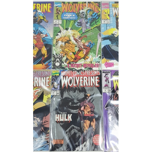 33 - Ten Marvel Wolverine Comics - Most Being in Very Fine to Very Fine Plus Grade. All individually wrap... 