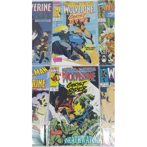 37 - Ten Marvel Wolverine Comics - Most Being in Very Fine to Very Fine Plus Grade. All individually wrap... 