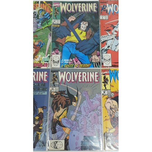 37 - Ten Marvel Wolverine Comics - Most Being in Very Fine to Very Fine Plus Grade. All individually wrap... 