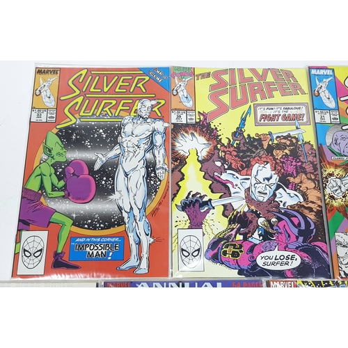38 - Ten Marvel Silver Surfer Comics - Most Being in Very Fine to Very Fine Plus Grade. All individually ... 