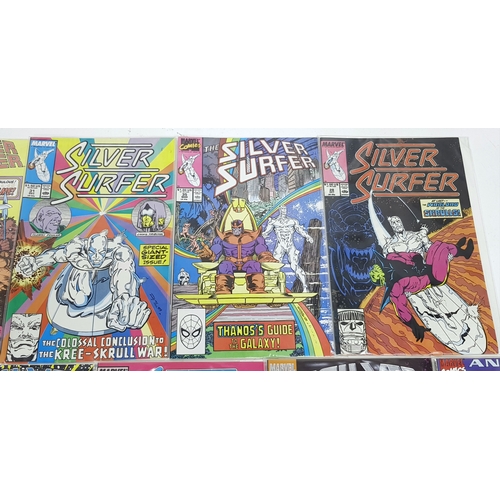 38 - Ten Marvel Silver Surfer Comics - Most Being in Very Fine to Very Fine Plus Grade. All individually ... 