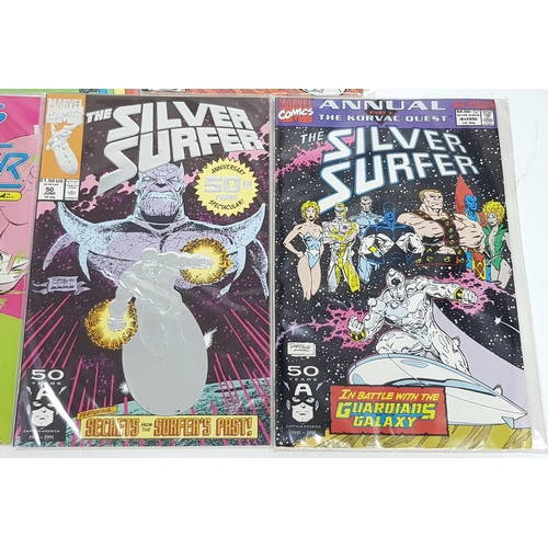 38 - Ten Marvel Silver Surfer Comics - Most Being in Very Fine to Very Fine Plus Grade. All individually ... 