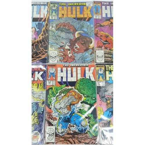 39 - Ten Marvel Incredible Hulk Comics - Most Being in Very Fine to Very Fine Plus Grade. All individuall... 