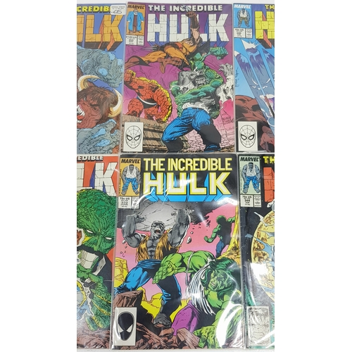 39 - Ten Marvel Incredible Hulk Comics - Most Being in Very Fine to Very Fine Plus Grade. All individuall... 